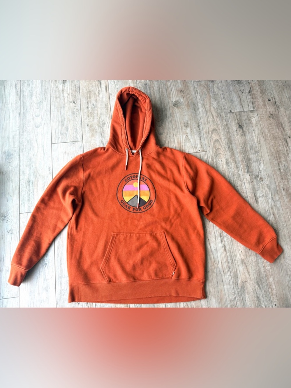 Cotopaxi Sunny Side Organic Burnt Orange Hoodie XL
